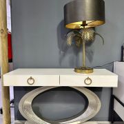 MUEBLE RECIBIDOR DORADA