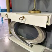 MUEBLE RECIBIDOR DORADA