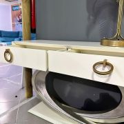 MUEBLE RECIBIDOR DORADA